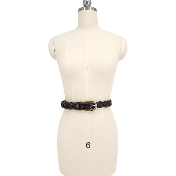 MADEWELL Braided Belt in Dark Carob M-L - Picture 6 of 14